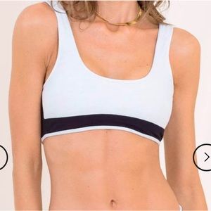 Maaji Black Tulip Kiss Sporty Bralette Bikini Top